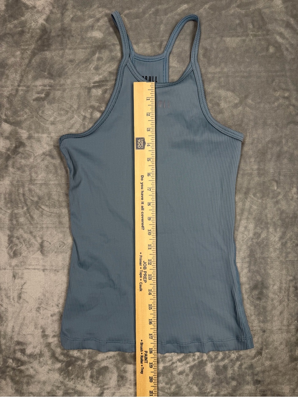 NOBULL Women's Sky Blue Ribbed Racerback Tank - Picture 6 of 7